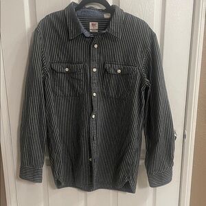 Levi’s Men's Striped Black Shirt